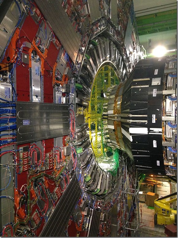 View inside detector at the CMS cavern LHC CERN