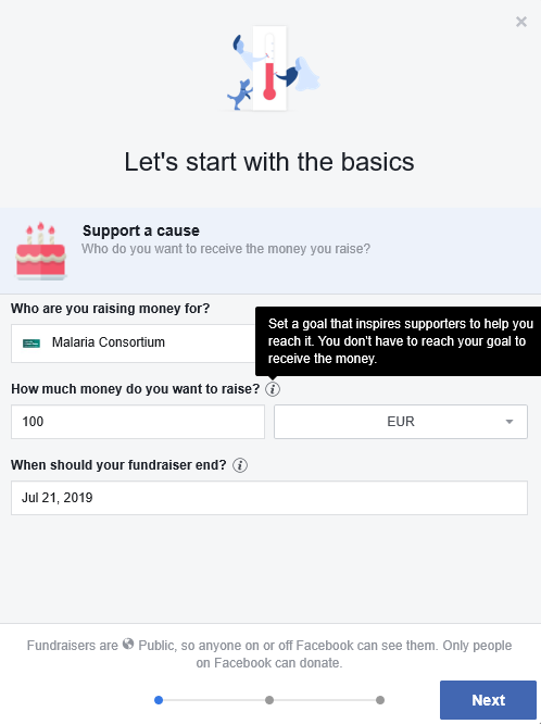 How to create a fundraiser on Facebook