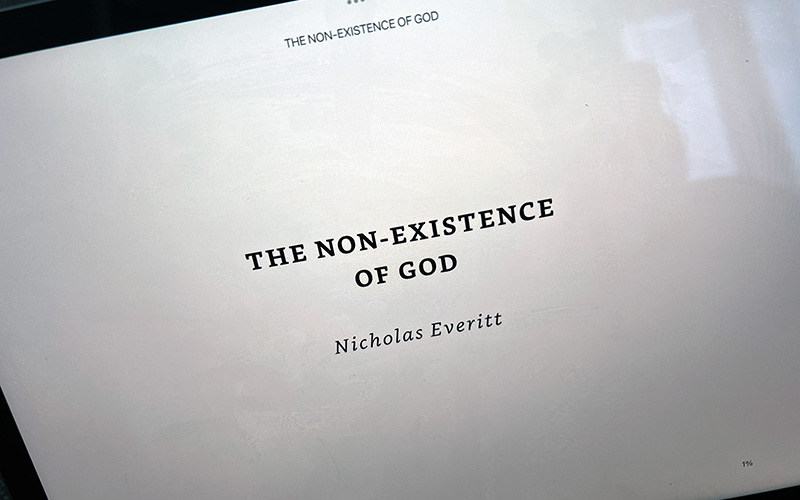 The Non-Existence of God by Nicholas Everitt